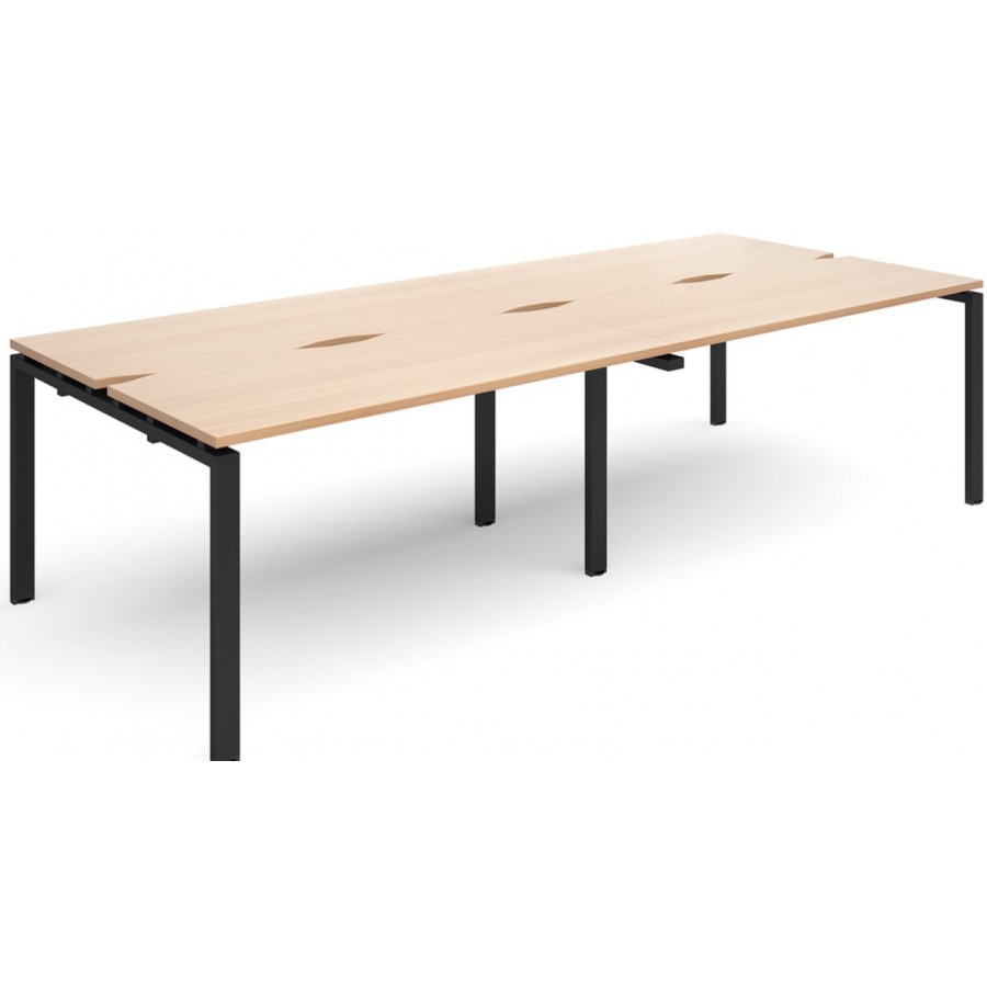 Adapt 1200mm Deep | 4 Person Back to Back Bench Desk